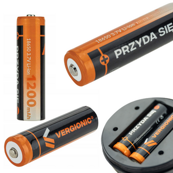 Akumulator 18650 Ogniwo Akumulatorek 1200mAh li-on 3.7V Vergionic Oryginalny