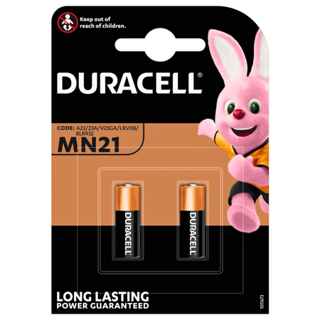 Bateria A23 12V Duracell Alkaliczna do Pilota Bramy Oryginalna 2 szt 5 LAT