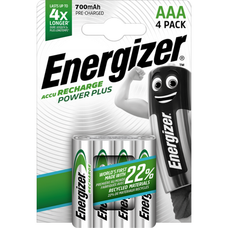 Akumulatorki AAA Energizer Power PLUS R3 700 mAh 1,2V Ni-MH 4 szt