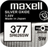 Bateria SR626SW 377 do Zegarka MAXELL Srebrowa Guzikowa 1szt Oryginal 5 LAT