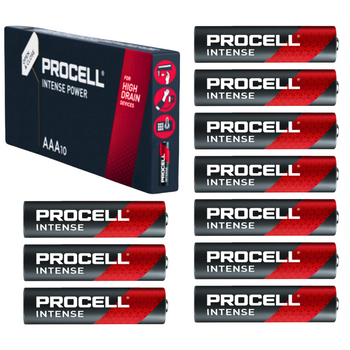Baterie AAA DURACELL PROCELL Paluszki Alkaliczne R3 1.5V 10 sztuk 10 LAT
