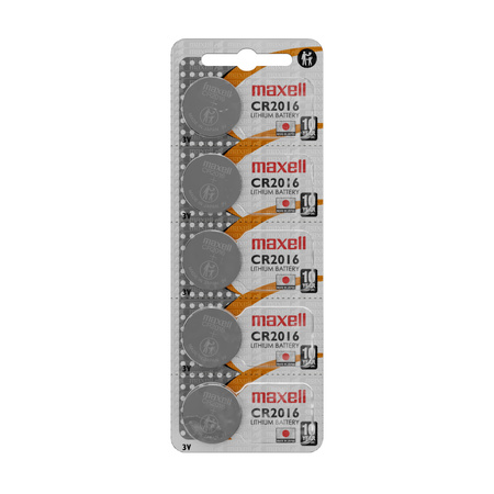 Bateria CR2016 3V Maxell Guzikowa Litowa 5 szt Oryginalna 10 LAT NAJNOWSZE