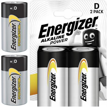 Bateria R20 LR20 D Baterie Alkaliczna Energizer 2szt 1,5V x2