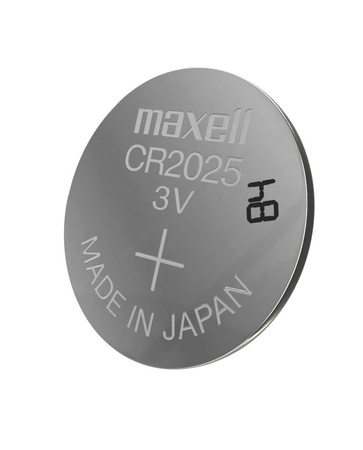 Bateria CR2025 3V Maxell Guzikowa Litowa 5 sztuk Kluczyk Oryginalna 10 LAT