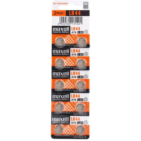Bateria LR44 AG13 Baterie Maxell Guzikowa Alkaliczna 1.5V 10szt Oryginalne