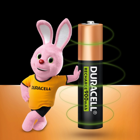 Akumulatorki AAA Duracell Recharge R3 900 mAh 1,2V Ni-MH 4szt 10LAT