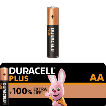 Bateria AA Duracell PLUS Paluszek Alkaliczna R6 1.5V Mocna Oryginalna 1 szt
