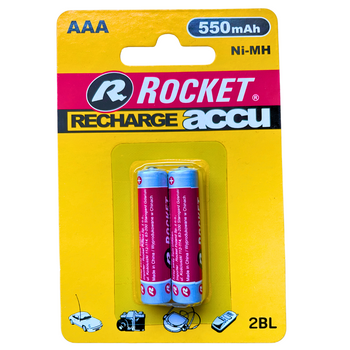 Akumulatorki AAA Rocket Recharge R3 550 mAh 1,2V Ni-MH 2 sztuki