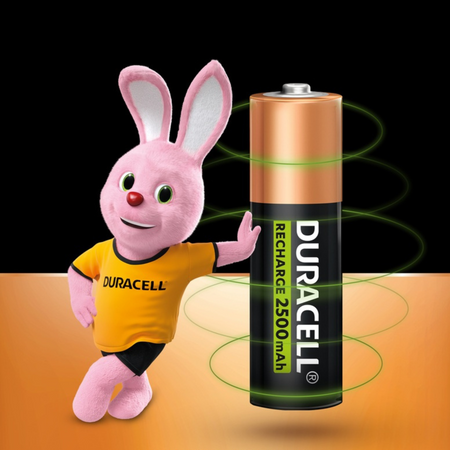 Akumulatorki AA Duracell Recharge R6 2500 mAh 1,2V Ni-MH 4szt 10LAT