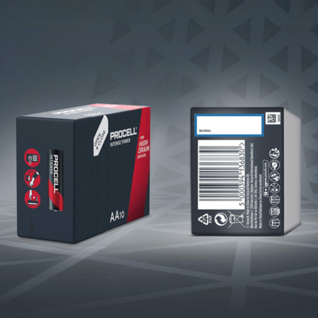 Baterie AA DURACELL PROCELL Paluszki Alkaliczne R6 1.5V 10 sztuk 10 LAT
