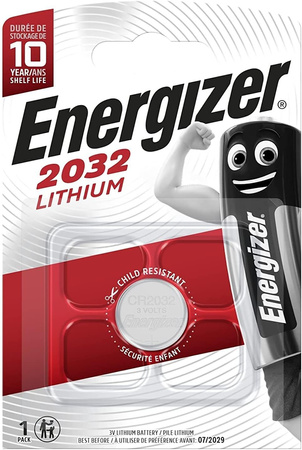 Bateria CR2032 3V Energizer Guzikowa Litowa Zegar Pilot Kalkulator 1sztuka