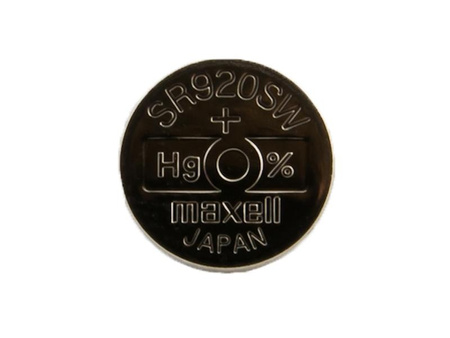 Bateria SR920SW 371 do Zegarka MAXELL Srebrowa Guzikowa 1szt Oryginal 5 LAT