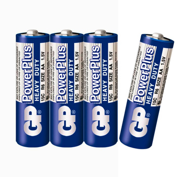 Baterie AA GP Zinc Paluszki Cynkowe R6 1.5V Mocne 4 szt Oryginalne