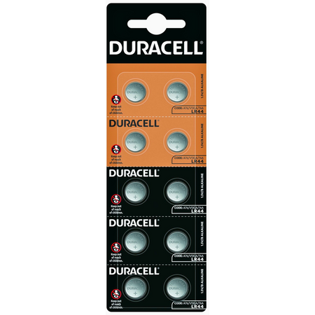 Bateria LR44 Duracell AG13 A76 1,5V Alkaliczna Guzikowa Kalkulator x10 5LAT