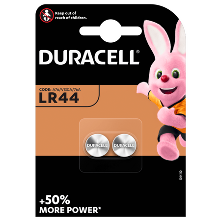 Bateria LR44 Duracell AG13 A76 1,5V Alkaliczna Guzikowa Kalkulator x2 5 LAT