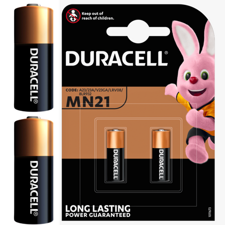 Bateria A23 12V Duracell Alkaliczna do Pilota Bramy Oryginalna 2 szt 5 LAT