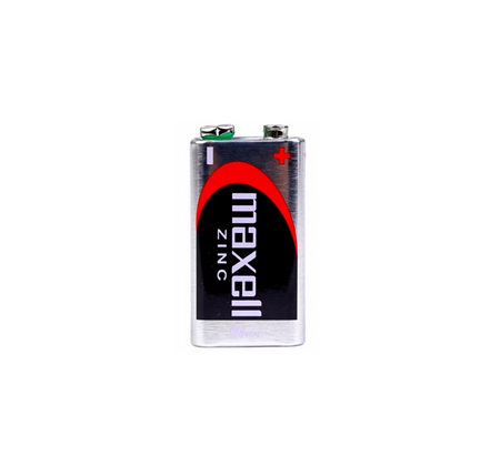 Bateria 9V 6F22 Cynkowa Maxell Zinc 6LR61 R9 Zabawki Pilot 1 sztuka