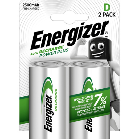 Akumulatorki R20 D Energizer Recharge POWER PLUS 2500 mAh 1,2V 2szt