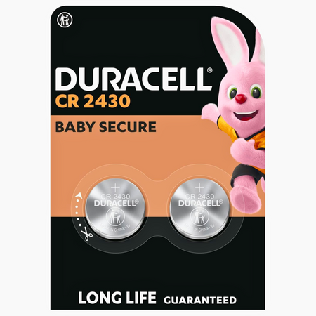 Bateria CR2430 3V Duracell Litowa Pilot Guzikowa Oryginalna 2 sztuki 10 LAT