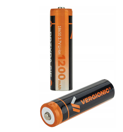 Akumulator 18650 Ogniwo Akumulatorek 1200mAh li-on 3.7V Vergionic Oryginalny