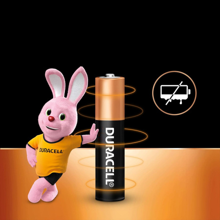 Baterie AAA DURACELL Paluszki Alkaliczne R3 1.5V Mocne 4 sztuki Oryginalne