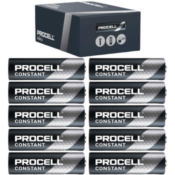Baterie AA DURACELL PROCELL Paluszki Alkaliczne R6 1.5V 10 sztuk 10 LAT