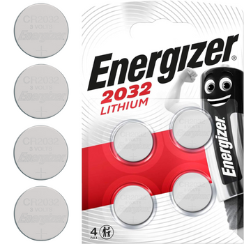 Bateria CR2032 3V Energizer Guzikowa Litowa Zegar Pilot 4 sztuki 10 LAT