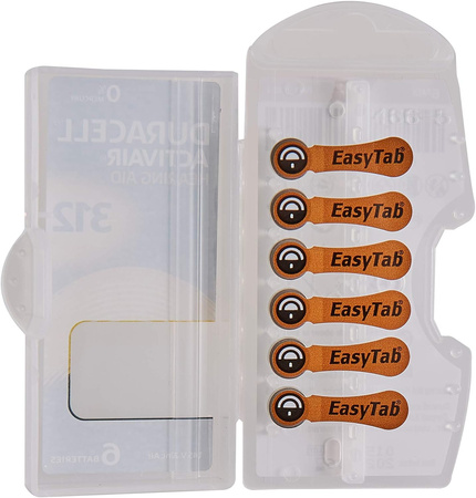 Baterie do Aparatu Słuchowego Duracell ActivAir 312 PR41 Easy Tab 6 szt