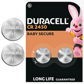 Bateria CR2450 3V Duracell Litowa Pilot Guzikowa Oryginalna 2 sztuki 10 LAT