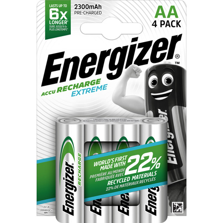 Akumulatorki AA Energizer Recharge EXTREME R6 2300 mAh 1,2V 4 szt