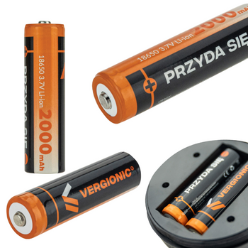 Akumulator 18650 Ogniwo Akumulatorek 2000mAh li-on 3.7V Vergionic Oryginalny