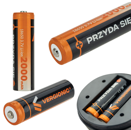 Akumulator 18650 Ogniwo Akumulatorek 2000mAh li-on 3.7V Vergionic Oryginalny