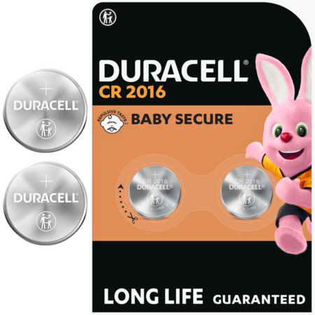 Bateria CR2016 3V Duracell Litowa Pilot Guzikowa Oryginalna 2 sztuki 10 LAT