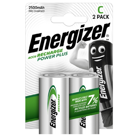 Akumulatorki R14 C Energizer Recharge POWER PLUS 2500 mAh 1,2V 2szt