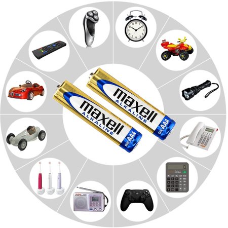 Baterie AAA Paluszki Alkaliczne R3 1.5V Maxell Mocne 4 szt Oryginalne 5 LAT