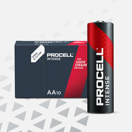 Baterie AA DURACELL PROCELL Paluszki Alkaliczne R6 1.5V 10 sztuk 10 LAT